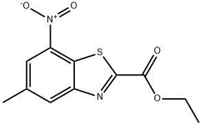 5-Methyl-7-nitro-benzothiazole-2-carboxylic acid ethyl ester Struktur