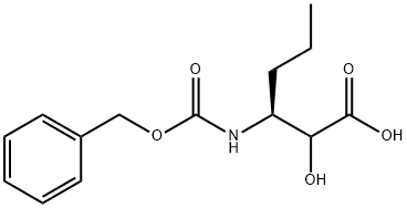 (3S)-2-Hydroxy-3[[(phenylmethoxy)carbonyl]amino]-hexanoic acid Structure