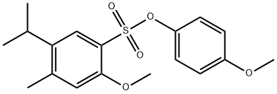 4-methoxyphenyl 5-isopropyl-2-methoxy-4-methylbenzenesulfonate Structure