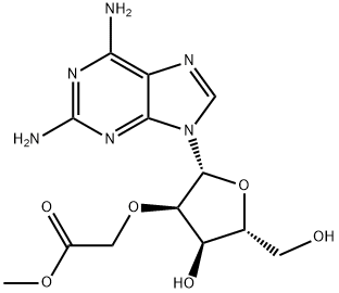2-Amino-2'-O-(2-methoxy-2-oxoethyl)adenosine Structure