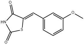 (5Z)-5-(3-methoxybenzylidene)thiazolidine-2,4-dione Struktur