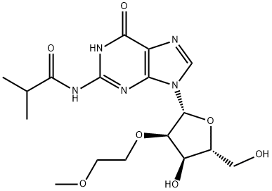 N2-iso-Butyroyl-2'-O-(2-methoxyethyl)guanosine Struktur