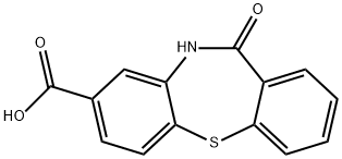 11-氧代-10,11-二氢二苯并[B,F] [1,4]硫氮杂-8-羧酸 结构式