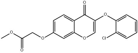 methyl {[3-(2-chlorophenoxy)-4-oxo-4H-chromen-7-yl]oxy}acetate,442868-64-6,结构式