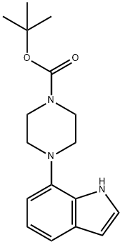 tert-butyl 4-(1H-indol-7-yl)piperazine-1-carboxylate Structure