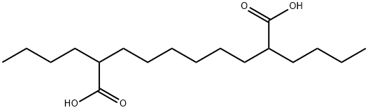 2,9-二正丁基癸二酸, 45266-20-4, 结构式