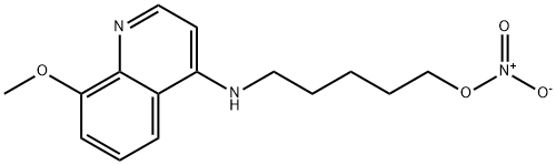 5-(N-(8-METHOXY-4-QUINOLYL)AMINO)PENTYL NITRATE Struktur