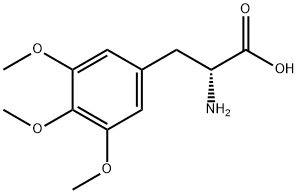 (2R)-2-AMINO-3-(3,4,5-TRIMETHOXYPHENYL)PROPANOIC ACID, 477254-80-1, 结构式