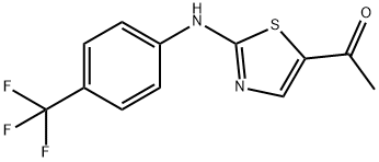 1-(2-((4-(三氟甲基)苯基)氨基)噻唑-5-基)乙-1-酮, 478259-73-3, 结构式