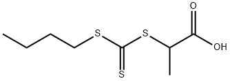 2-Butylsulfanyl-thiocarbonylsulfanyl-propionic acid Structure