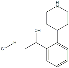 1-(2-(哌啶-4-基)苯基)乙-1-醇盐酸盐, 494795-78-7, 结构式