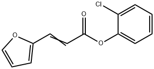 2-chlorophenyl 3-(2-furyl)acrylate Struktur