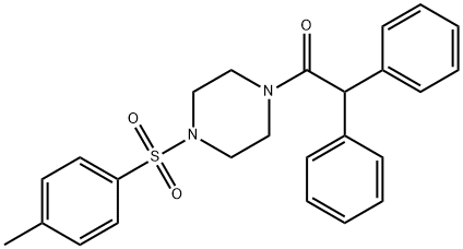1-(diphenylacetyl)-4-[(4-methylphenyl)sulfonyl]piperazine,498569-77-0,结构式