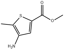 4-アミノ-5-メチルチオフェン-2-カルボン酸メチル 化学構造式