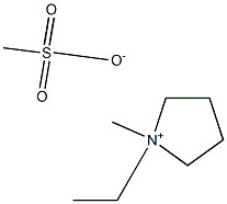 Pyrrolidinium, 1-ethyl-1-methyl-, methanesulfonate
 Structure