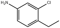 3-氯-4-乙基苯胺,50775-72-9,结构式