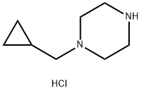 1-(Cyclopropylmethyl)piperazine hydrochloride Struktur