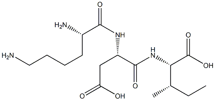 Lysyl aspartyl isoleucine Structure