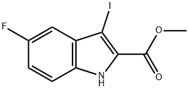 methyl 5-fluoro-3-iodo-1H-indole-2-carboxylate Structure
