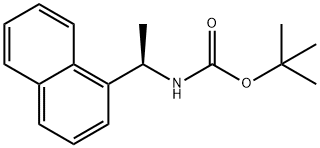 tert-butyl (R)-(1-(naphthalen-1-yl)ethyl)carbamate Struktur