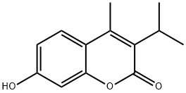 7-Hydroxy-3-isopropyl-4-methyl-chromen-2-one Struktur