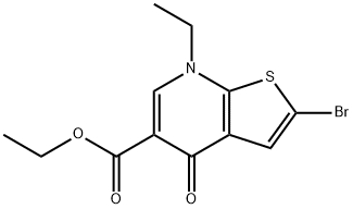 Ethyl 2-bromo-7-ethyl-4-oxo-4,7-dihydrothieno[2,3-b]pyridine-5-carboxylate|