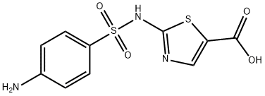 2-(4-Amino-benzenesulfonylamino)-thiazole-5-carboxylic acid Struktur
