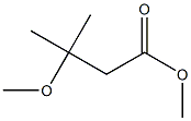 3-メトキシ-3-メチルブタン酸メチル 化学構造式