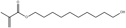 2-Propenoic acid, 2-methyl-, 10-hydroxydecyl ester Structure
