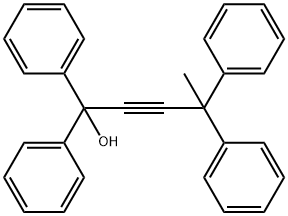 1,1,4,4-Tetraphenylpent-2-yn-1-ol,57169-44-5,结构式