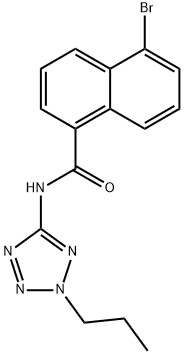 5-bromo-N-(2-propyl-2H-tetrazol-5-yl)naphthalene-1-carboxamide Structure
