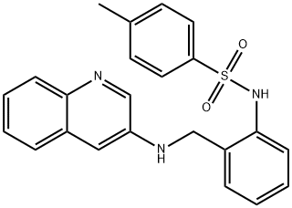 4-methyl-N-{2-[(quinolin-3-ylamino)methyl]phenyl}benzenesulfonamide Struktur