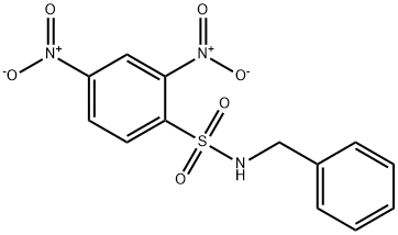2,4-Dinitro-N-(phenylmethyl)-benzenesulfonamide Struktur