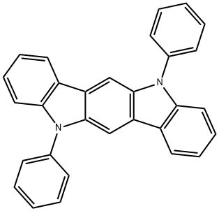 Indolo[3,2-b]carbazole, 5,11-dihydro-5,11-diphenyl- Structure