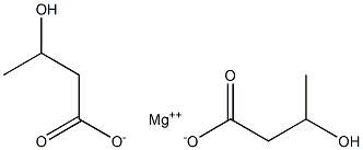 3-Hydroxybutanoic acid magnesium salt Structure