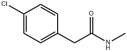 2-(4-クロロフェニル)-N-メチルアセトアミド 化学構造式