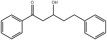 3-ヒドロキシ-1,5-ジフェニル-1-ヘプタノン 化学構造式