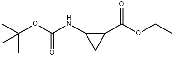 ethyl 2-{[(tert-butoxy)carbonyl]amino}cyclopropane-1-carboxylate Structure