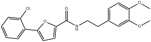 5-(2-chlorophenyl)-N-[2-(3,4-dimethoxyphenyl)ethyl]furan-2-carboxamide|