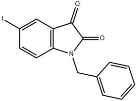 1-benzyl-5-iodoindoline-2,3-dione Struktur