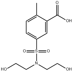 5-[bis(2-hydroxyethyl)sulfamoyl]-2-methylbenzoic acid Structure