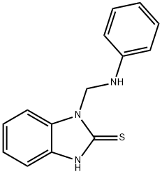 1-ANILINOMETHYL-2(3H)-BENZIMIDAZOLETHIONE Structure