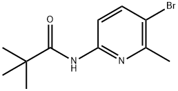 N-(5-Bromo-6-methyl-pyridin-2-yl)-2,2-dimethyl-propionamide Struktur