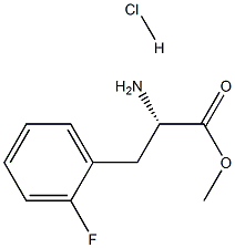 DL-2-氟苯丙氨酸甲酯盐酸盐,64230-71-3,结构式