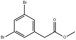 2-(3,5-二溴苯基)乙酸甲酯, 644982-90-1, 结构式