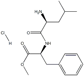 L-Phenylalanine, L-leucyl-, methyl ester, monohydrochloride 结构式