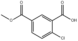 2-氯-5-(甲氧基羰基)苯甲酸 结构式
