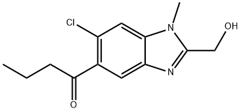 1-(6-Chloro-2-(hydroxymethyl)-1-methyl-1H-benzo[d]imidazol-5-yl)butan-1-one|