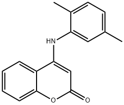 4-[(2,5-dimethylphenyl)amino]-2H-chromen-2-one Structure