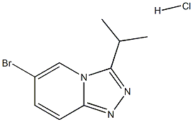 6-Bromo-3-isopropyl-[1,2,4]triazolo[4,3-a]pyridine hydrochloride Structure